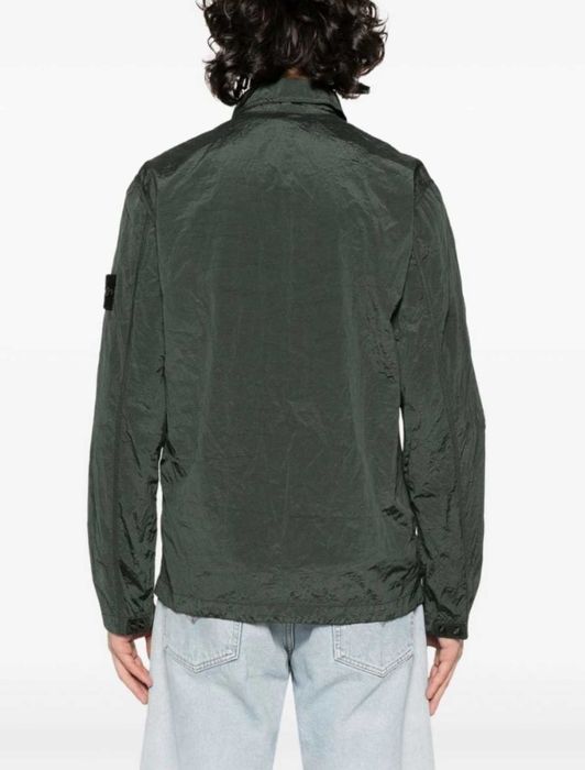 Куртка Stone Island 2023 Green Nylon Metal Econyl Overshirt