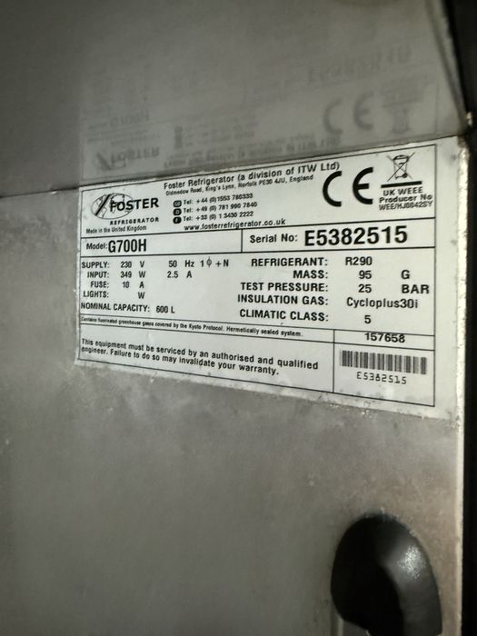 Холодильна шафа Foster EcoPro G3професійна промислова Холодильная шкаф