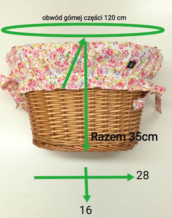 Wyściółka wkład do koszyka rowerowego  2 szt