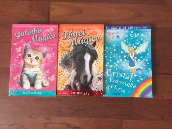Livros da Barbie, princesas e fadas