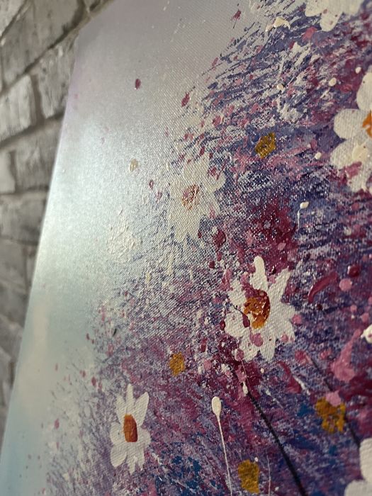 Obraz ręcznie malowany na płótnie 110x70 cm -certyfikat autentyczności