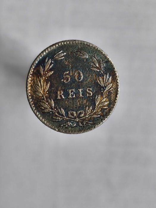 Moeda Portugal 50 reais 1862  Лот 17