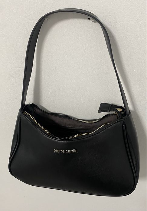 Pierre Cardin torebka damska banan czarna mała czarna black hot