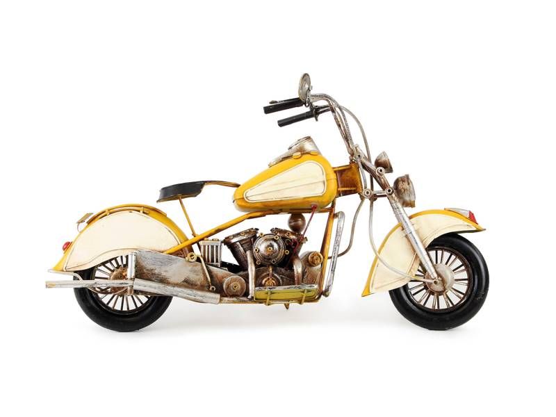 Modelo de metal - Mota Cruiser personalizada vintage - 60 cm