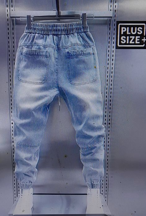Ого-го какой размерчик новые джинсы джоггеры батал  6XL