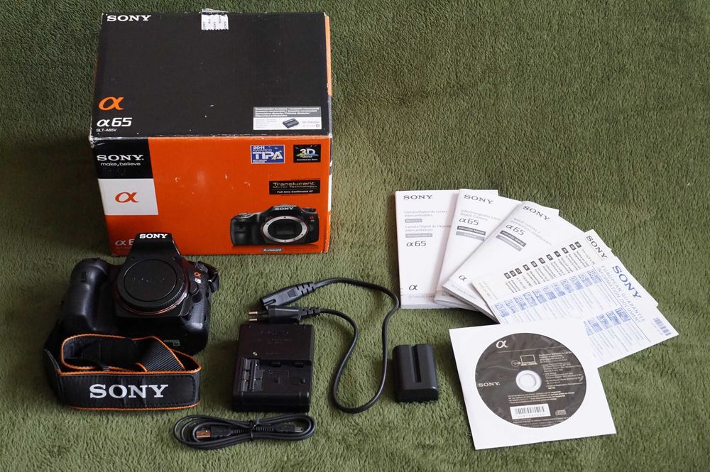 Sony SLT-A65 korpus z przebiegiem 17896 zdjęć - komplet