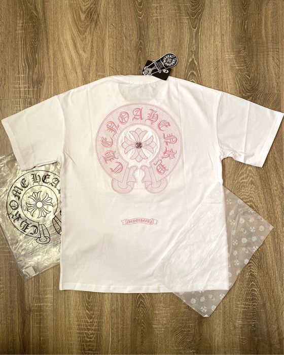 Футболка Chrome Hearts з вишивкою біла