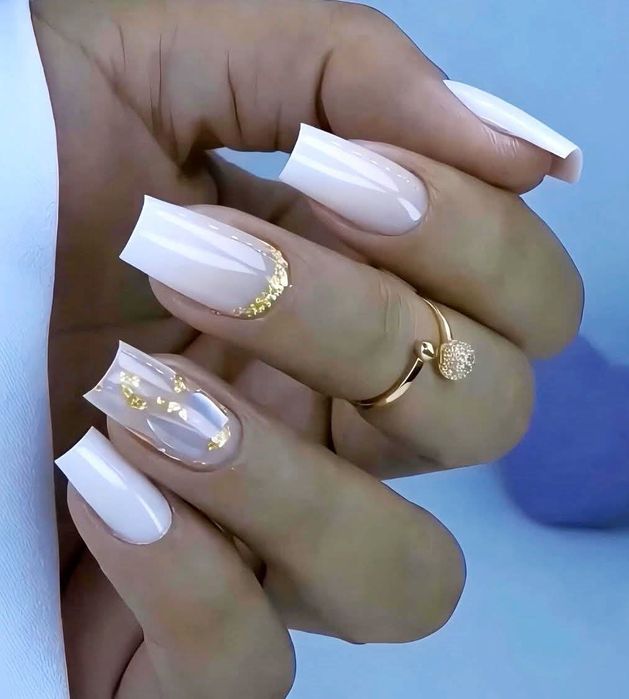 Manicure żelowy dopełnienie przedłużenie paznokcie modele