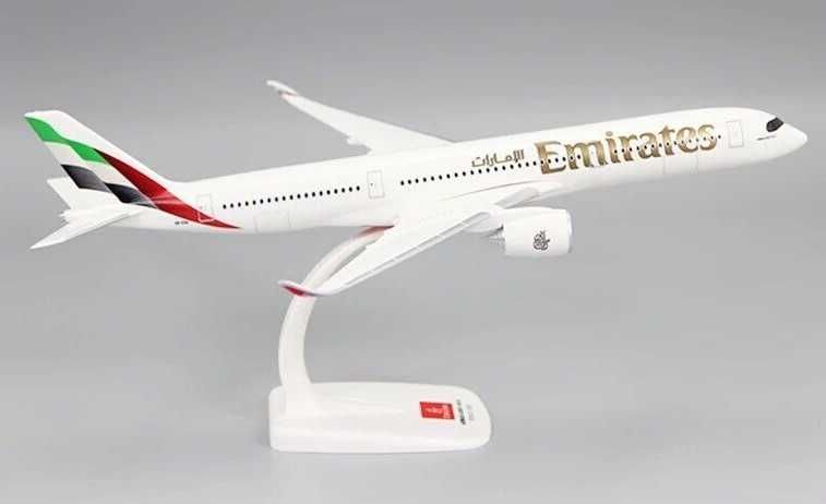 Avião de coleção- EMIRATES Airbus A 350-900 com 33,4cm