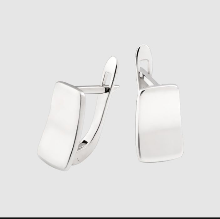 Сережки срібні 925 проба родій англійська застібка