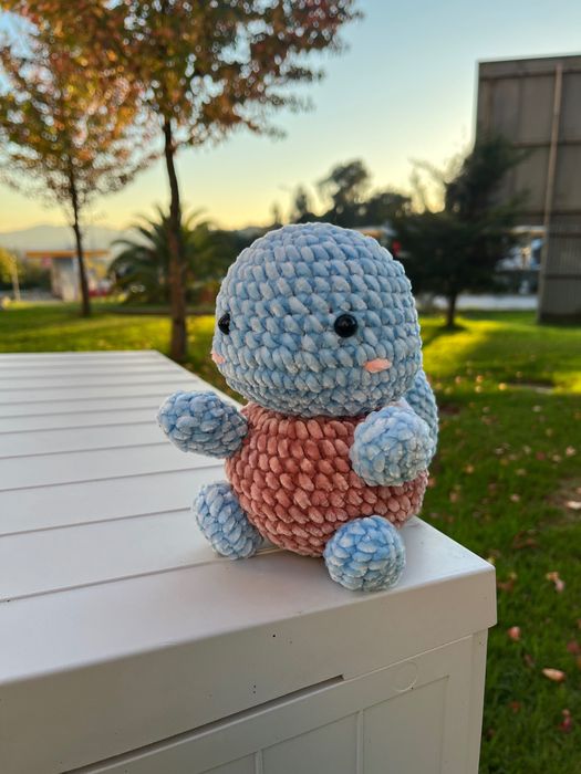 Squirtle de peluche em crochet