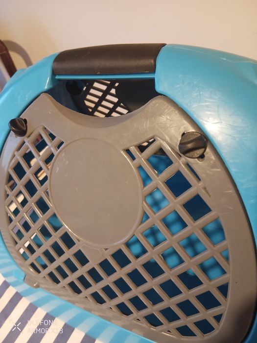 Transportadora Penélope Azul, medidas nas fotos, animais pets cães gatos coelhos etc