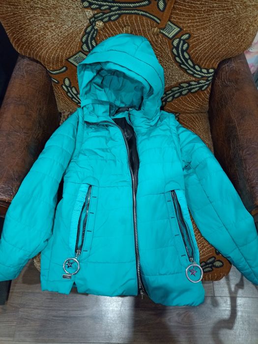 Куртка на девочку бирюза