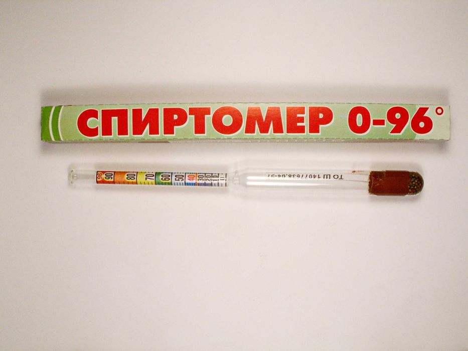 Спиртометр ареометр бытовой 0-96%