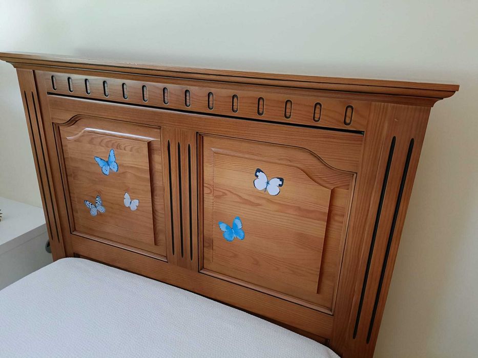 Cama Solteiro Pinho Mel