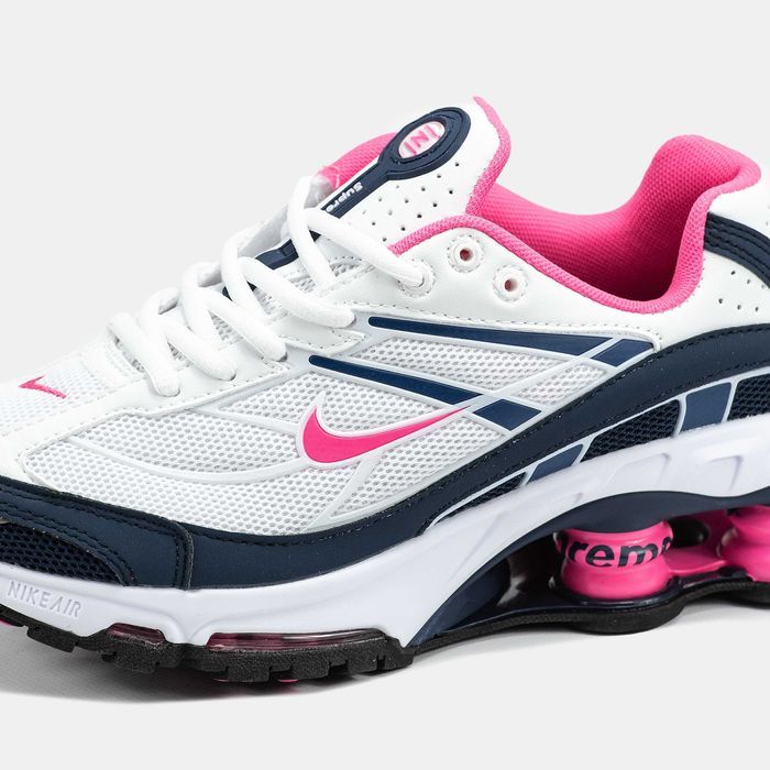 Женские кроссовки Nike Shox Ride 2 SP x Supreme White&Pink. 36-40