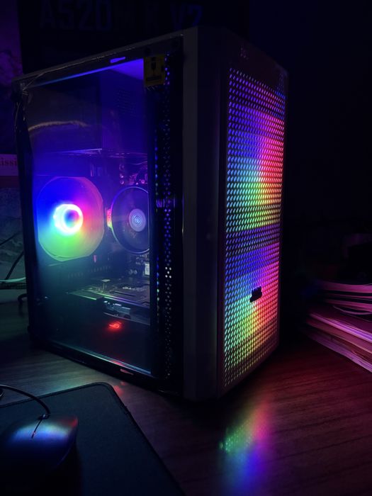 PC Gaming Branco RGB | Ryzen 5 + GTX 1650 | C/ Garantia (Até 5 Anos!)