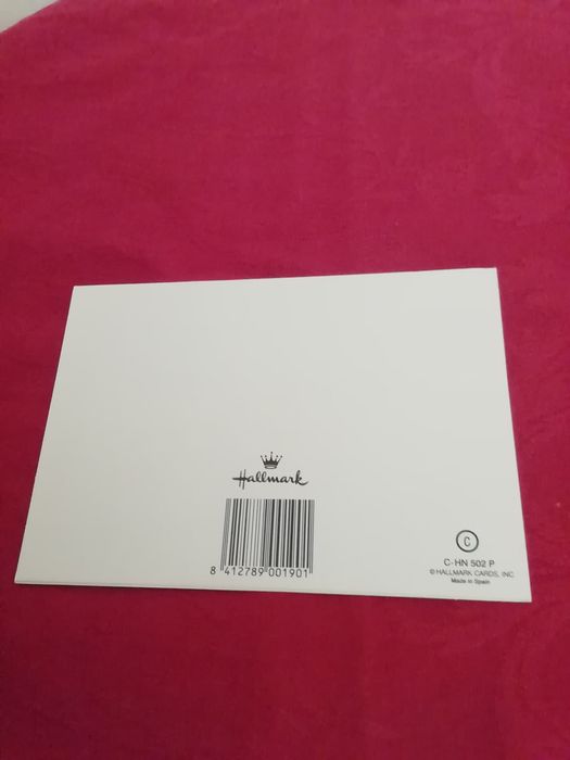 Postal de natal da marca Hallmark