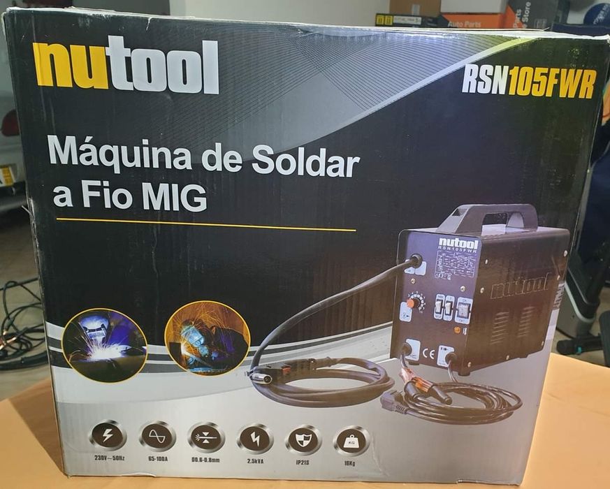 Máquina de soldar fio NUTOOL MIG 90A RSN105FWR

Como nova

160