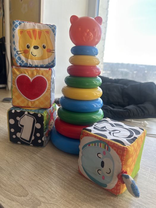 Кубики м'які WinFun , пірамідка