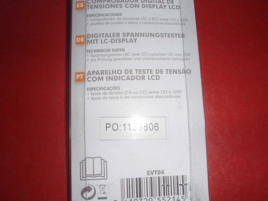 teste digital de voltagem