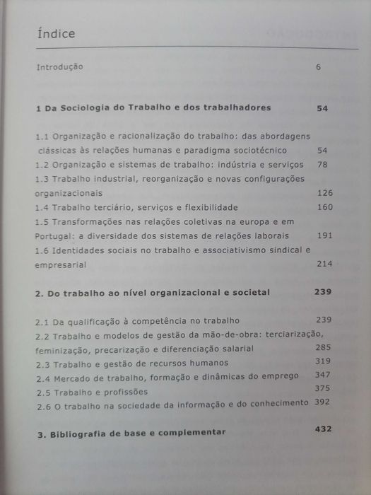 Manual de Sociologia do Trabalho