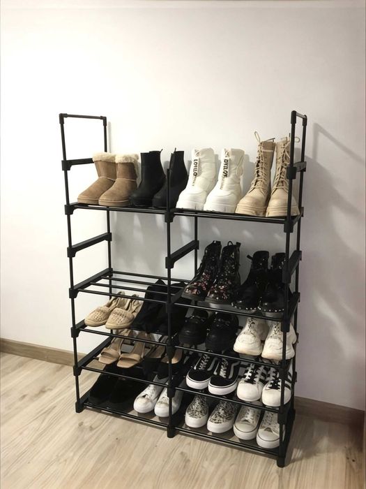Regał organizer na buty 20 par - stojak, szafka, stalowy, modułowy