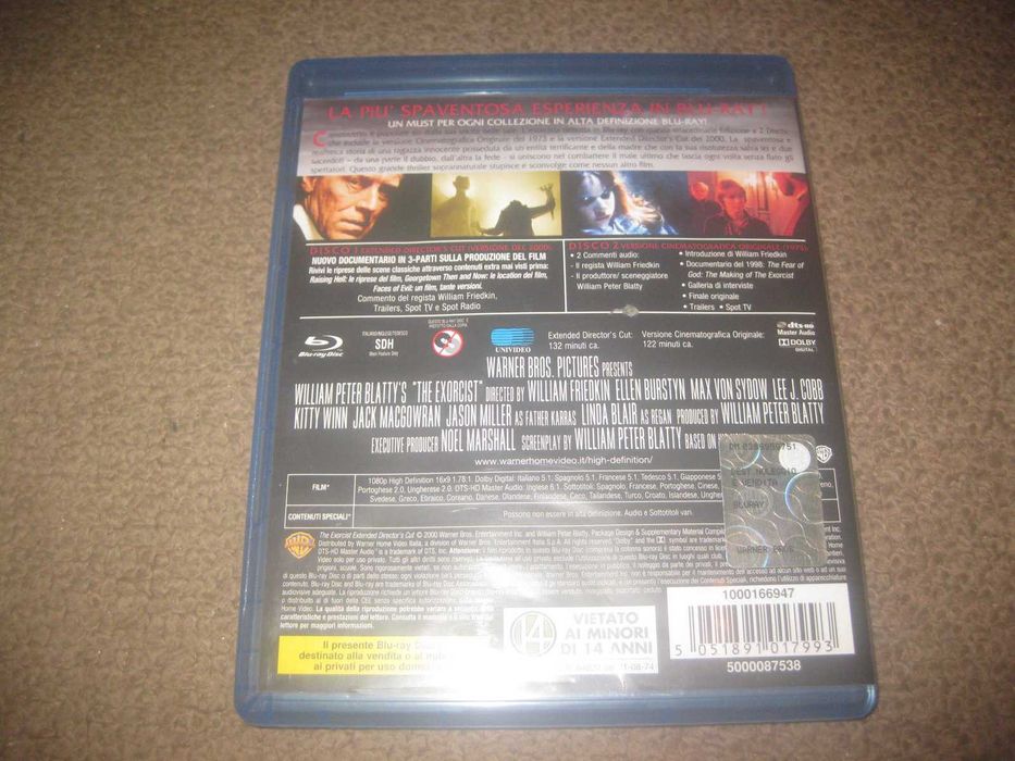Blu-Ray "O Exorcista" com Linda Blair