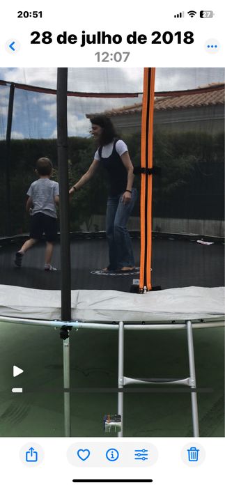 Trampolim ( o maior ) em bom estado oara durar ao ár livre + 10 anos