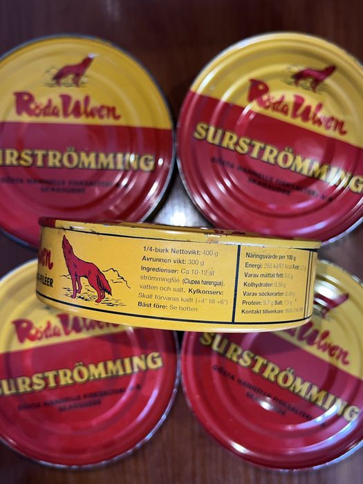 Surstromming Roda Ulven філе 400 гр Швеція сюрстреммінг рибна консерва