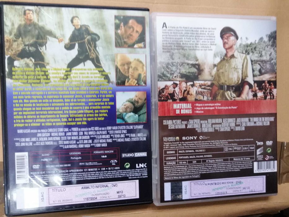 Assalto infernal (Cliffhanger) Stallone A ponte do rio Kwai