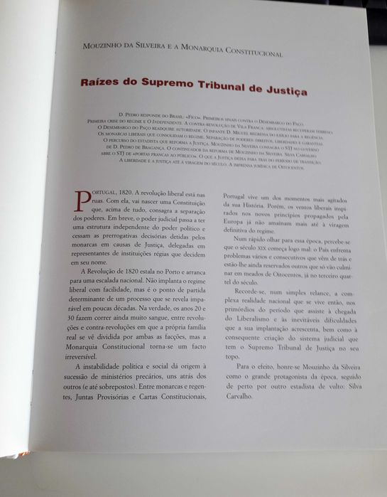 Livro Dois Séculos e Quatro Regimes de Memórias - STJ em Portugal