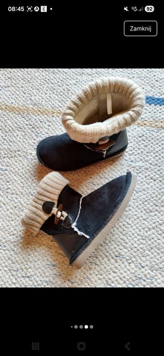 Modne dziewczęce ocieplane kozaczki zimowe viralowe