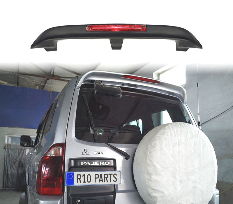 AILERON SPOILER TRASEIRO MITSUBISHI MONTERO PAJERO 03-15 + TERCEIRA LUZ DE STOP