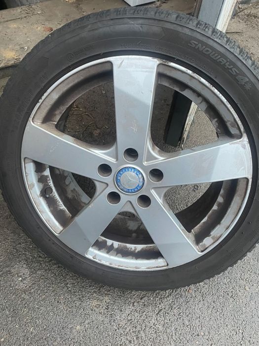 Диски dezent r17 5х112 з резиною зима зимова 225/45r17 Lassa 2020 рік