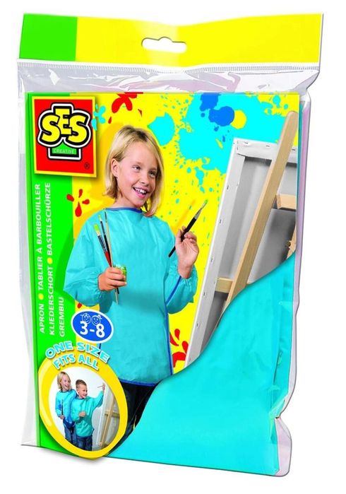 Fartuszek ochronny do malowania palcami SES NL folia,