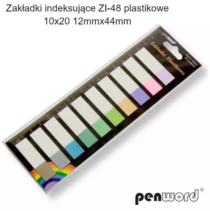 Zakładki indeksujące (10x20 sztuk)