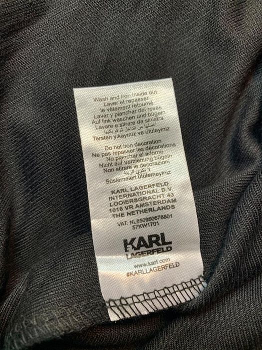 Bluzka z kapturem  Karl Lagerfeld. M i L , Czarna, nowa