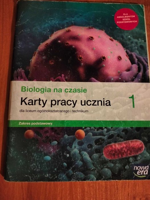 Biologia na czasie karty pracy zakres podstawowy klasa 1