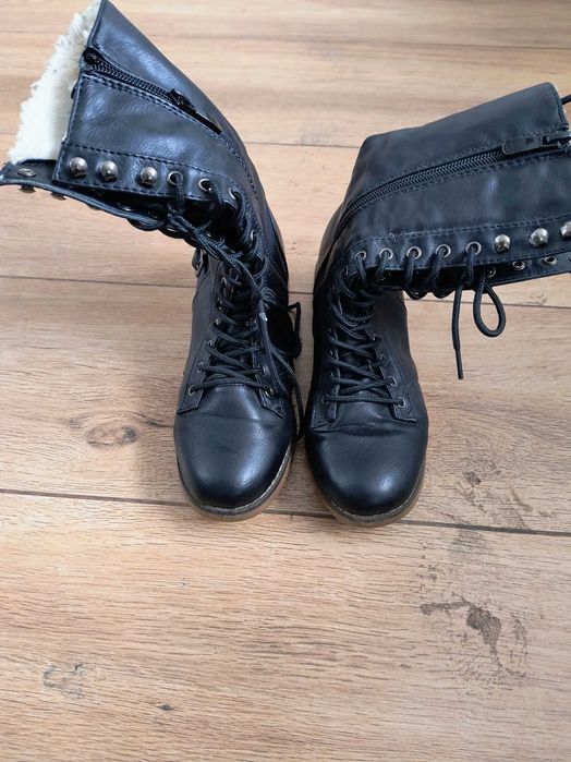 Buty ocieplane kozaki rozmiar 37