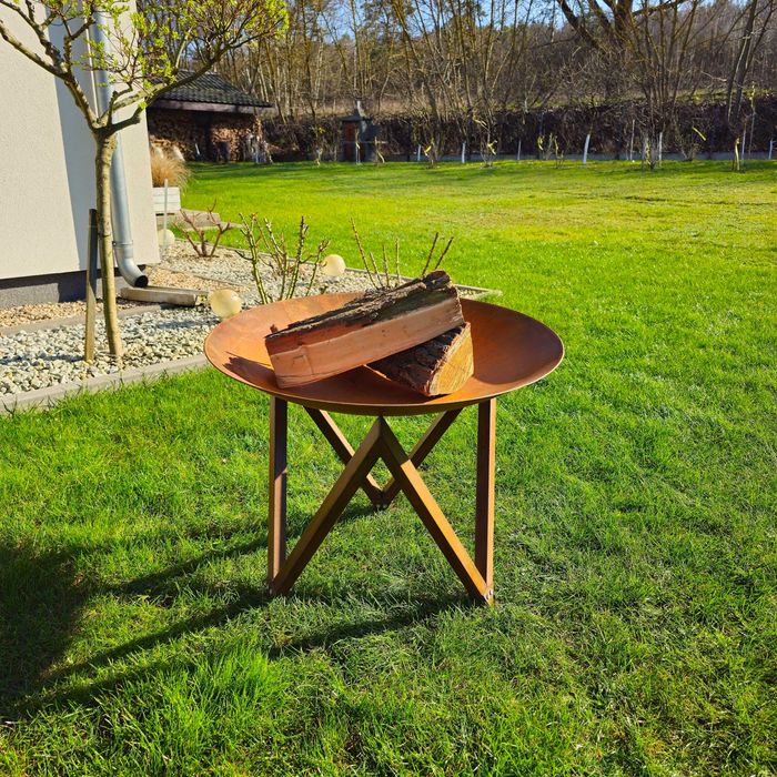 Palenisko ogrodowe Corten NA PREZENT 70/80 cm Stal 3 mm Grill Ognisko