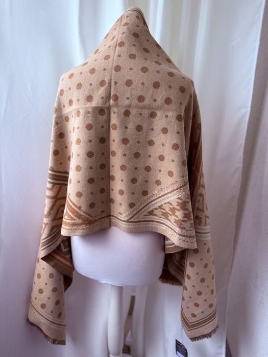 Szal kaszmirowy brżowy cashmere shawl