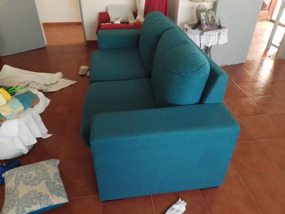 Sofá 3 lugares em tecido