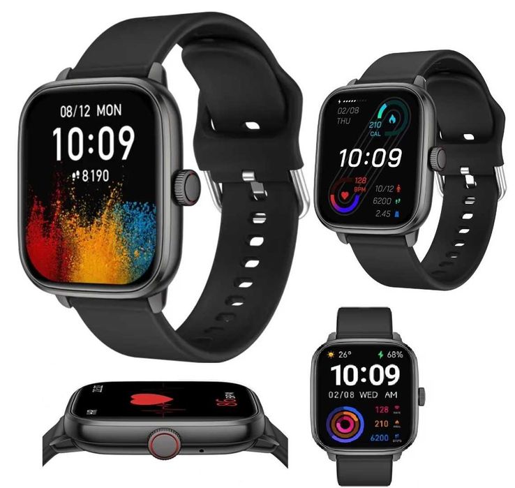 Zegarek SMARTWATCH Męski Rozmowy Ciśnienie POLSKIE MENU IP67 300mAh