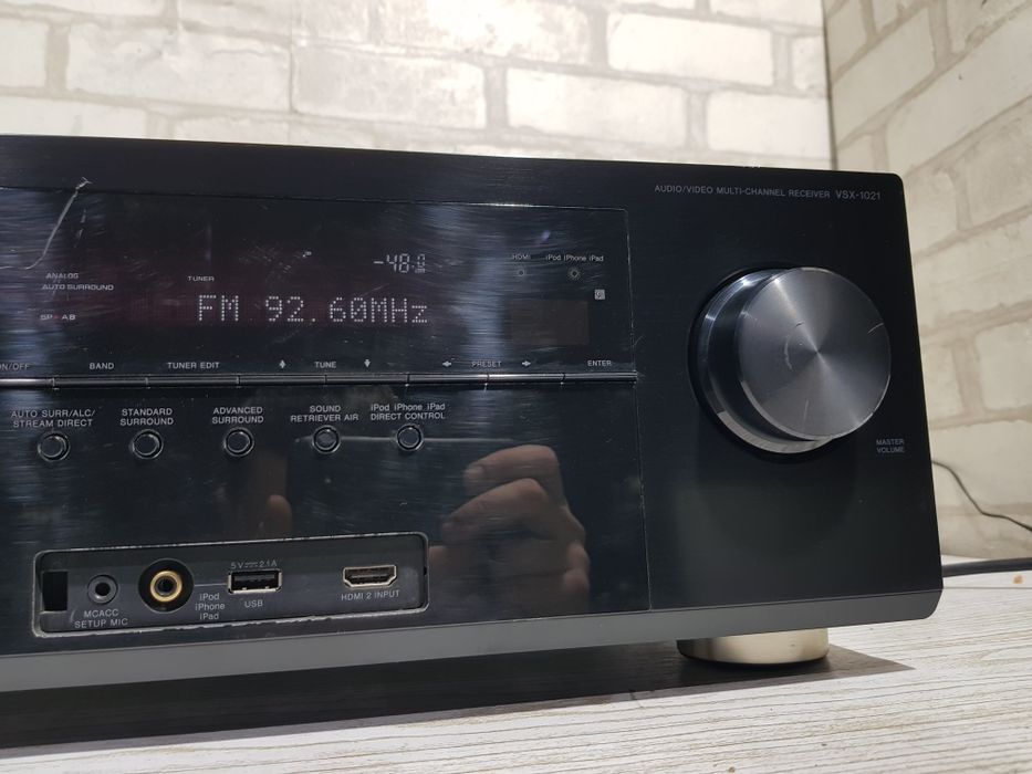 Пульт!7.1AV Ресивер Pioneer VSX-1021-K. 7*150 Ват! USB , HDMI