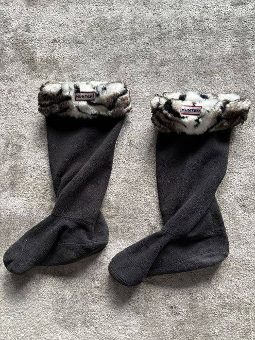 Ocieplacze Hunter do kaloszy 36 37 38 zebra futerko