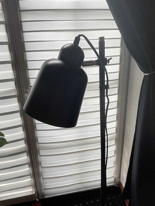 Lampa biurkowa + Lampa podłogowa czarna loft
