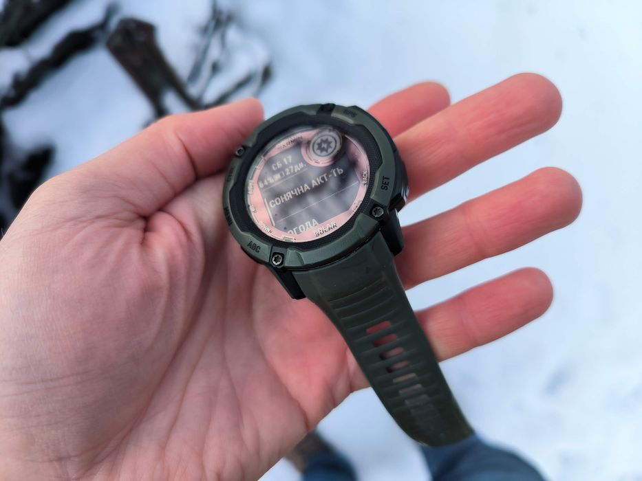 Як новий! Garmin instinct 2 X Solar 50mm, ліхтарик, Українська мова