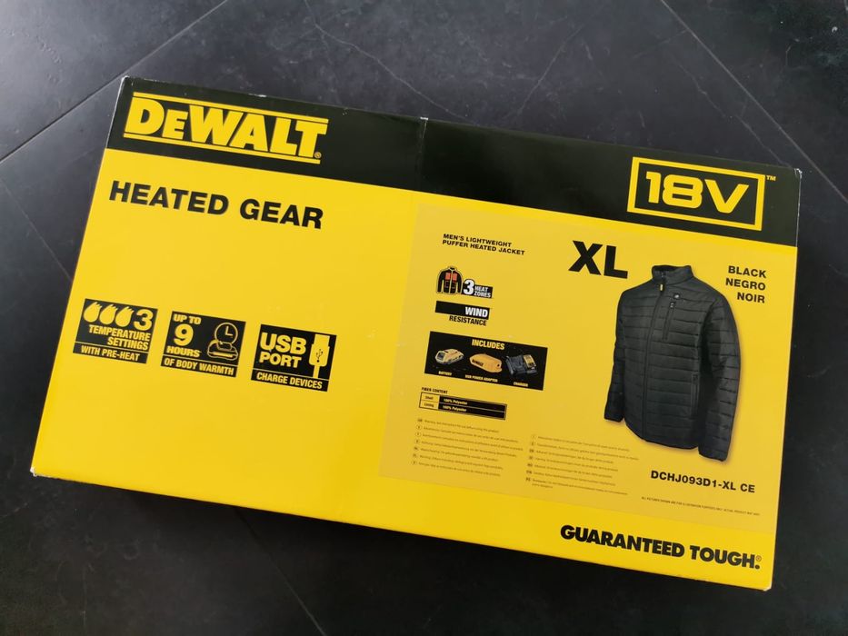 DeWalt DCHJ093D1 XL M L kurtka puchowa podgrzewana 18V PREZENT OKAZJA
