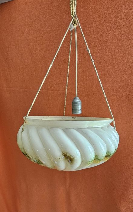 Klosz szklany do lampy z lat 70 tych